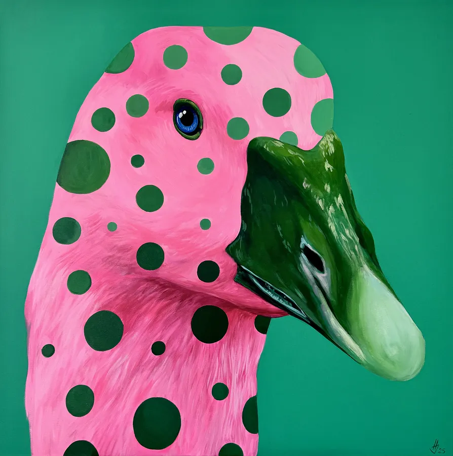 Póster “Pink goose”